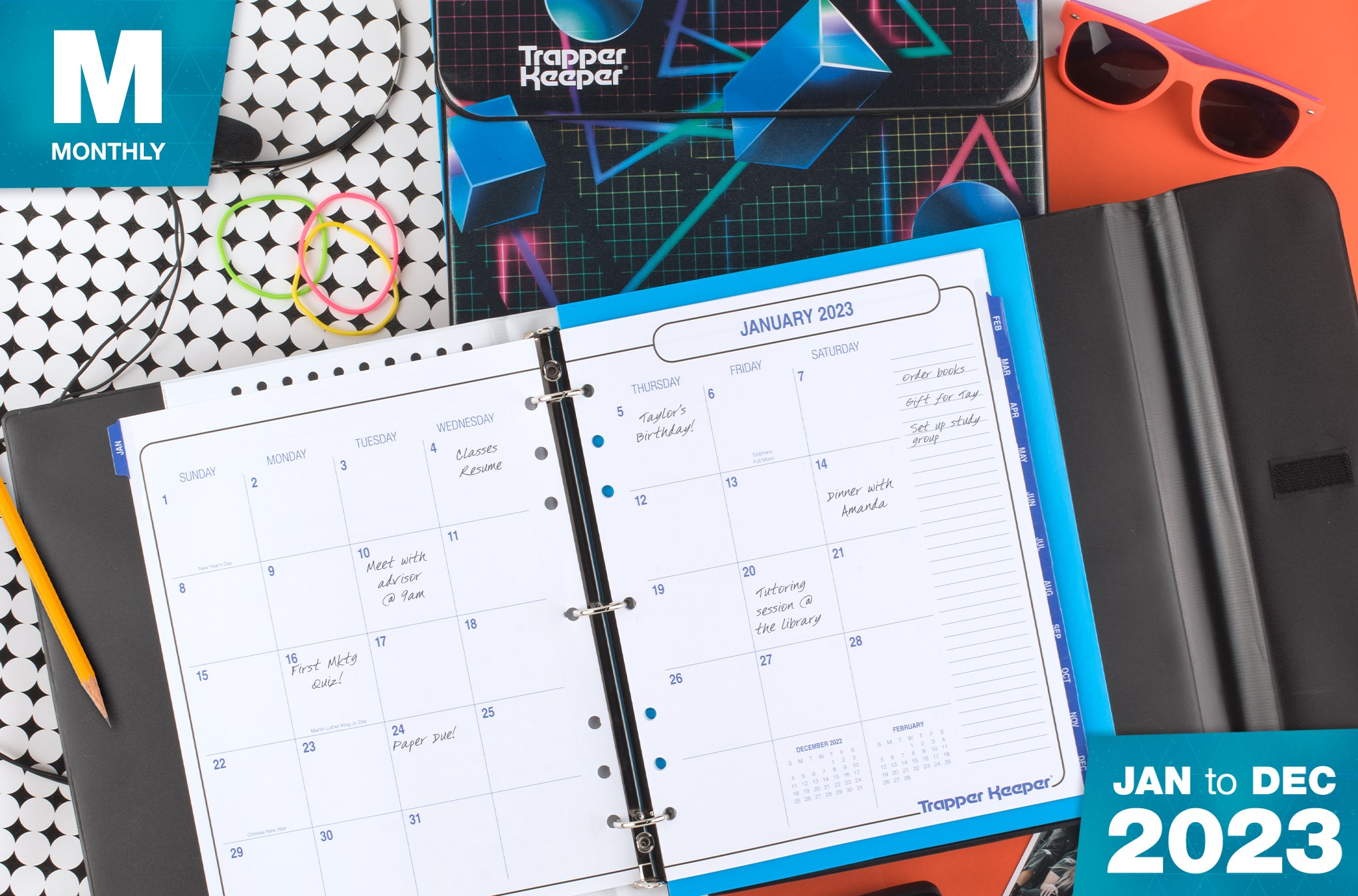 Trapper Keeper Planner Bundle, Shapes Trapper Keeper Mead