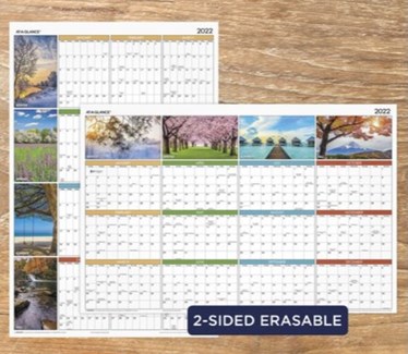 Seasons In Bloom Erasable Wall Calendar