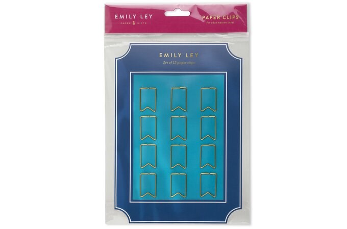 Emily Ley gold Flag Paper Clips