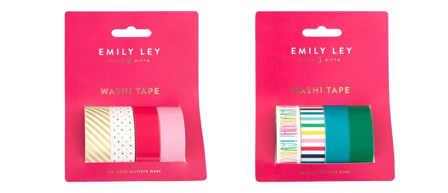 Emily Ley Washi Tape in warm and cool colors