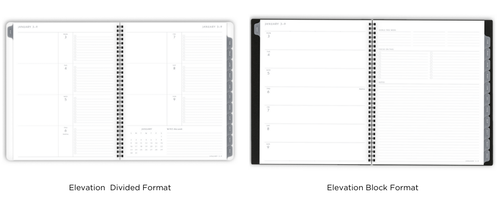 Elevation Planner Divided and Block Formats