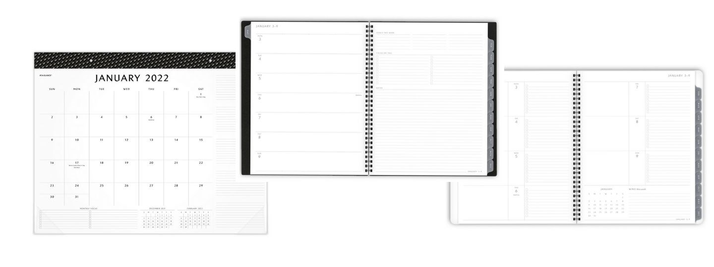 Elevation Collection desk pad block format and divided format
