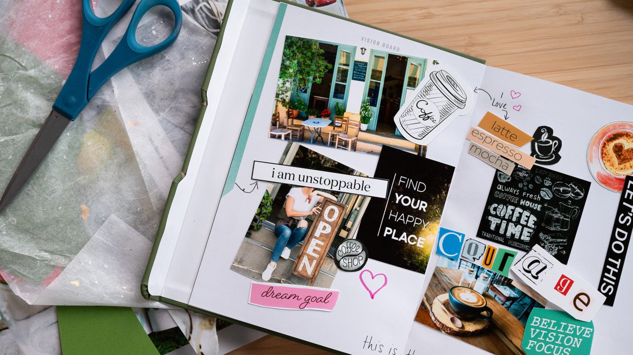 Foundation Planner vision board