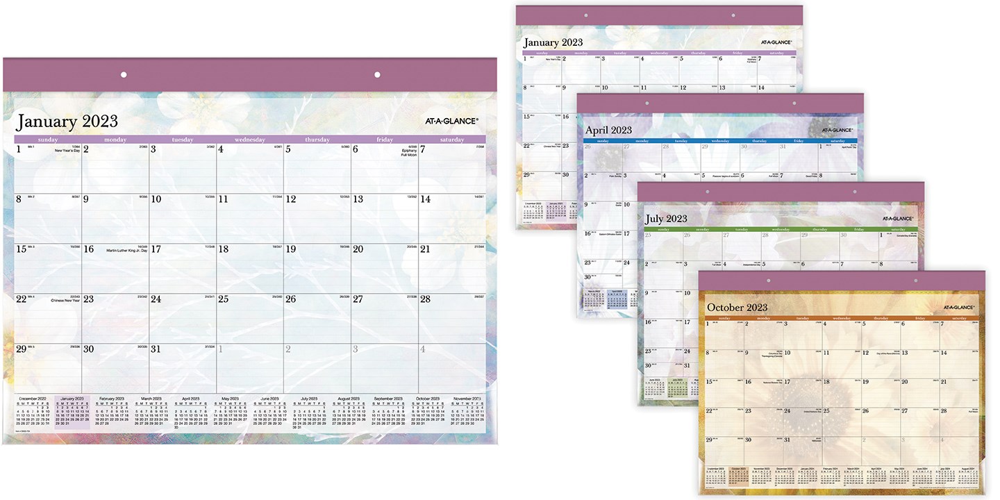 Dreams Collection desk calendars in various styles